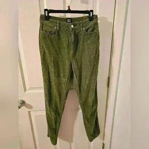 Urban Outfitters BDG Mom High Rise Green Corduroy Jeans Size 27